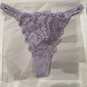 Rene Rofe Lingerie Sexy Purple Lace  Thong